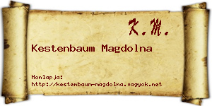 Kestenbaum Magdolna névjegykártya